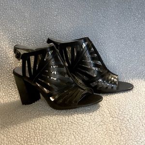 Carlos Santana Black Sandals Heels Booties 8.5